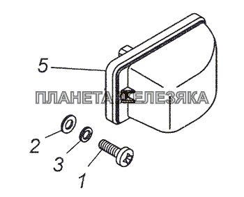 53215-3726001 Установка бокового повторителя указателей поворота КамАЗ-4308 (2008)